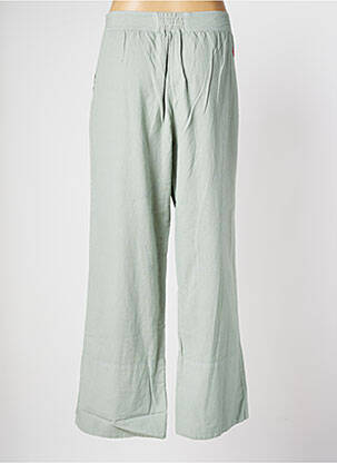 Pantalon large fermeture zip latéral taille normale vert VINTAGE POESY femme