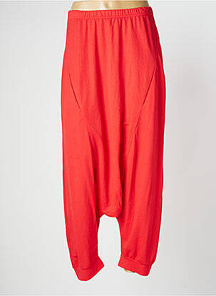 Sarouel tissage popeline taille normale rouge G!OZE femme