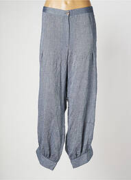 Pantalon large fermeture zippée sous rabat boutonné taille normale bleu OLIVER JUNG femme