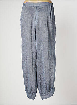 Pantalon large tissage popeline taille normale bleu OLIVER JUNG femme