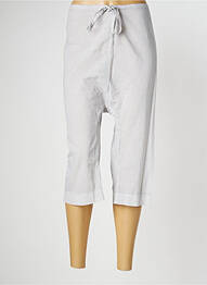 Pantacourt coupe droite taille normale gris LES PIPLETT'S femme