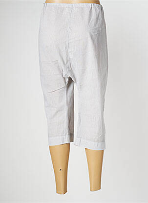 Pantacourt coupe droite taille normale gris LES PIPLETT'S femme