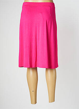 Jupe mi-longue stretch rose SURKANA femme