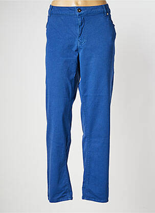 Pantalon droit bleu OLIVER JUNG pour femme