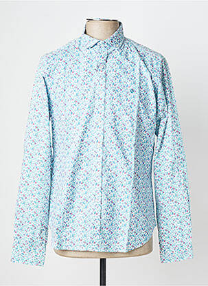 Chemise manches longues imprimé fleurs bleu FYORD homme