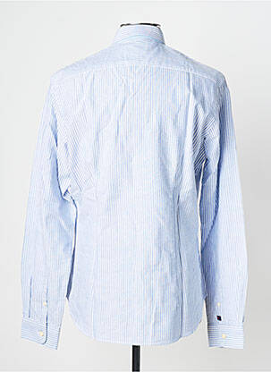Chemise manches longues imprimé rayures bleu FYORD homme