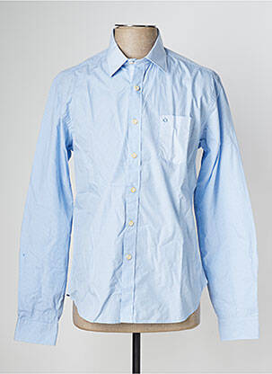 Chemise manches longues manches longues bleu FYORD homme