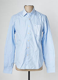 Chemise manches longues poches bleu FYORD homme