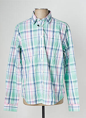 Chemise manches longues manches longues vert FYORD homme