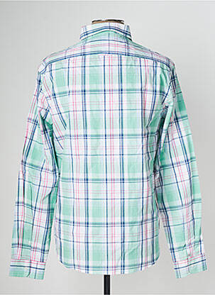 Chemise manches longues manches longues vert FYORD homme