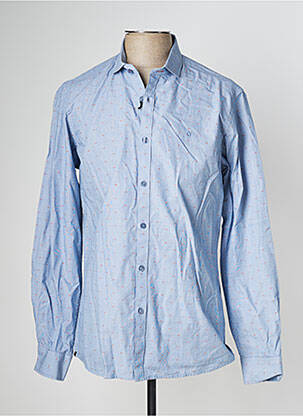 Chemise manches longues manches longues bleu FYORD homme