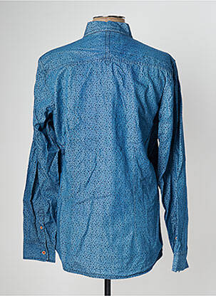 Chemise manches longues manches longues bleu FYORD homme