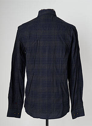 Chemise manches longues manches longues bleu FYORD homme