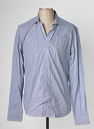 Chemise manches longues manches longues bleu FYORD homme