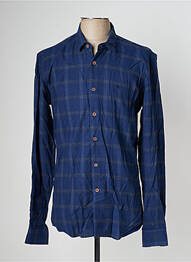 Chemise manches longues manches longues bleu FYORD homme