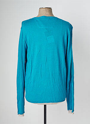 Pull stretch manches longues bleu FYORD homme