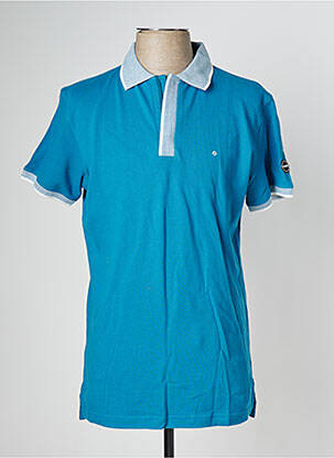 Polo stretch manches courtes bleu FYORD homme