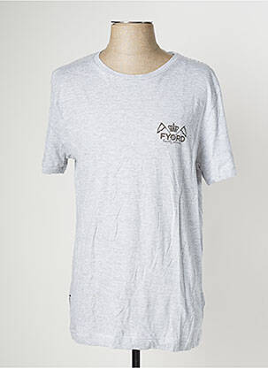 T-shirt coupe cintrée manches courtes gris FYORD homme