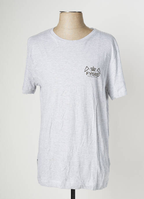 T-shirt coupe cintrée manches courtes gris FYORD homme