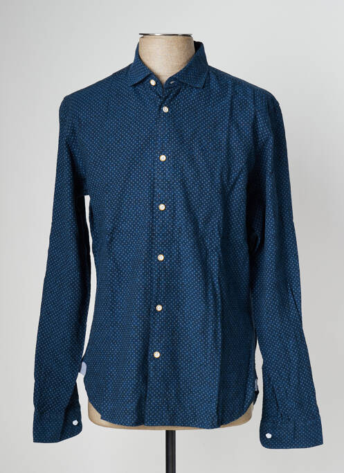 Chemise manches longues bleu FYORD pour homme