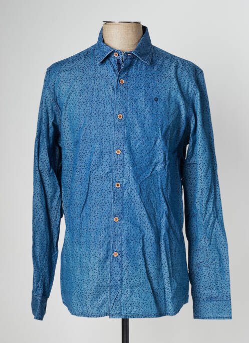 Chemise manches longues bleu FYORD pour homme