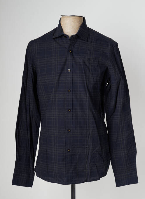 Chemise manches longues bleu FYORD pour homme