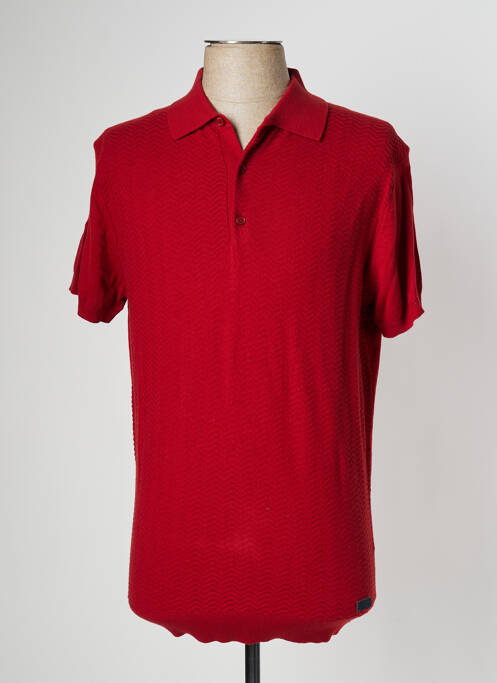 Pull stretch manches courtes orange FYORD homme