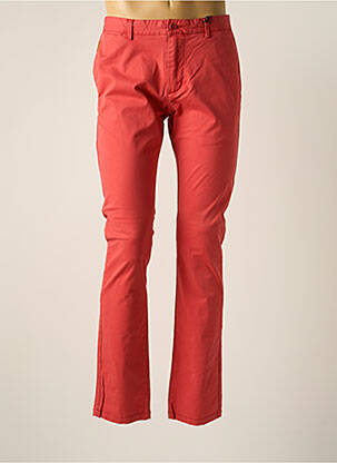 Pantalon chino stretch taille normale rouge FYORD homme