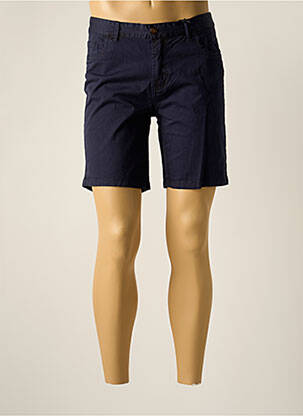 Short fermeture zippée sous rabat boutonné taille normale bleu FYORD homme