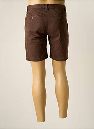 Short fermeture zippée sous rabat boutonné taille normale marron FYORD homme