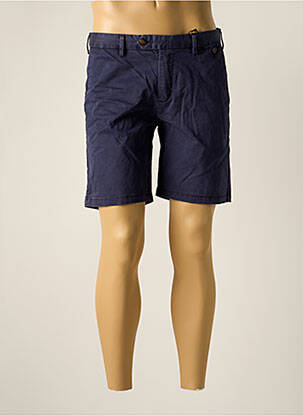 Short fermeture zippée sous rabat boutonné taille normale bleu FYORD homme