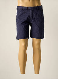 Short fermeture zippée sous rabat boutonné taille normale bleu FYORD homme