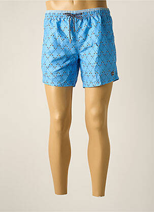 Short de bain tissage popeline bleu FYORD homme