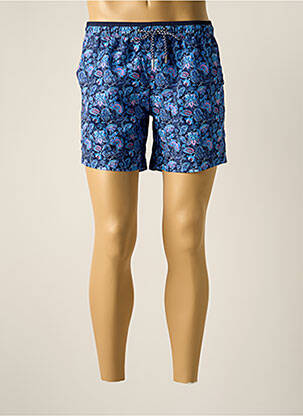 Short de bain tissage popeline bleu FYORD homme