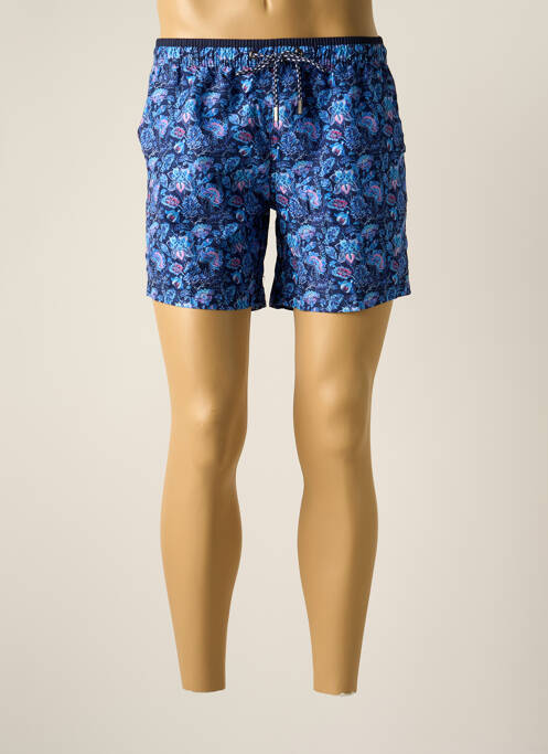 Short de bain tissage popeline bleu FYORD homme