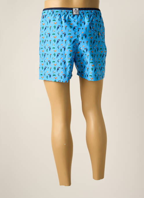Short de bain tissage popeline bleu FYORD homme