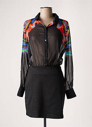 Robe courte noir DESIGUAL femme