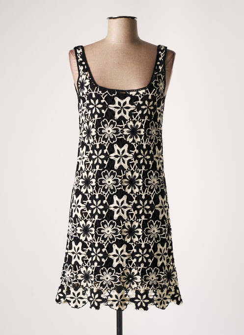 Robe mi-longue noir DESIGUAL pour femme