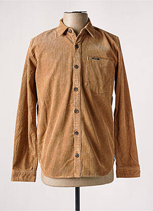 Chemise manches longues marron GARCIA garcon