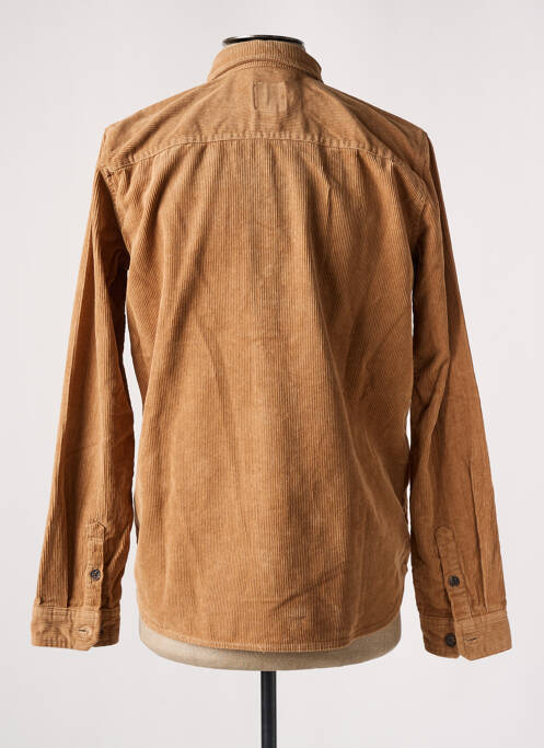 Chemise manches longues marron GARCIA garçon