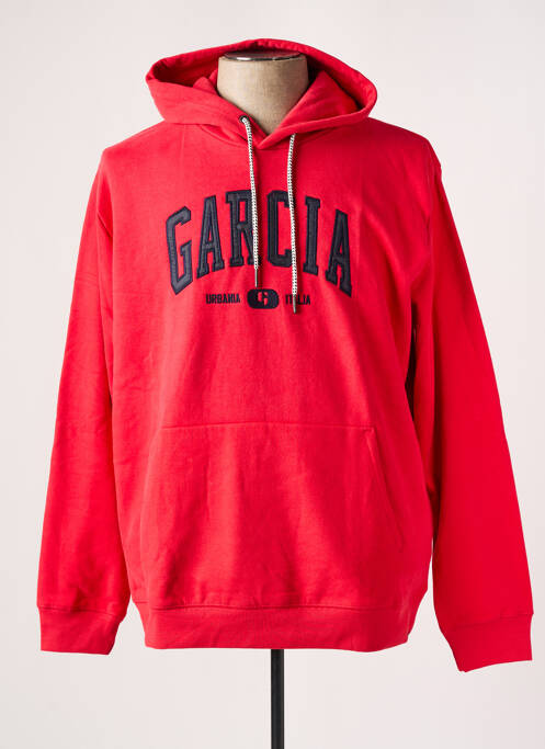 Sweat-shirt à capuche rouge GARCIA pour homme