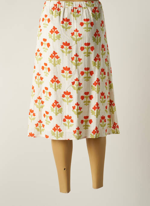 Jupe mi-longue rouge COMPAÑIA FANTASTICA femme