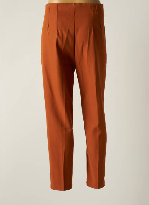 Pantalon droit marron AKOZ DE TOI pour femme