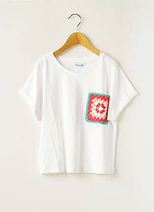 T-shirt blanc MAYORAL pour fille