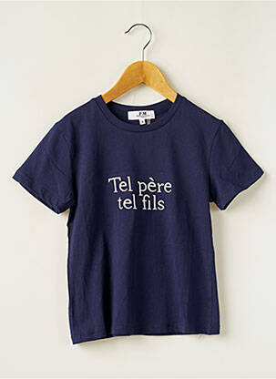 T-shirt bleu PM MERE & FILLE pour garçon