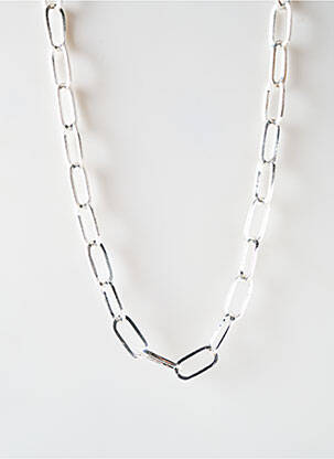 Sautoir matériaux métal argent SATINE femme