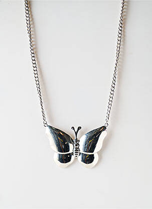 Collier ornement breloque / pampille argent SATINE femme