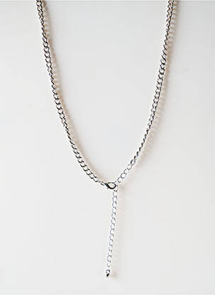Collier ornement breloque / pampille argent SATINE femme