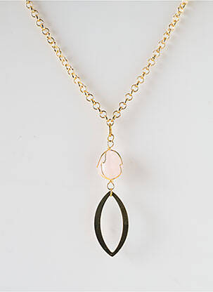 Collier ornement breloque / pampille or SATINE femme
