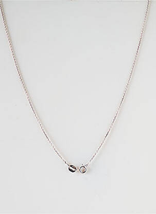 Collier ornement breloque / pampille argent SATINE femme